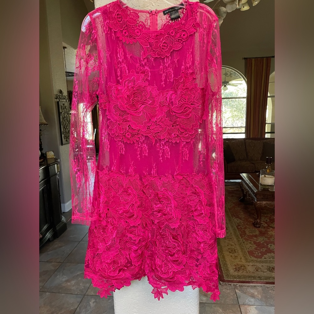 Caribbean Queen Fushia lace dress (seen on Becca Tilley from the Bachelorette)